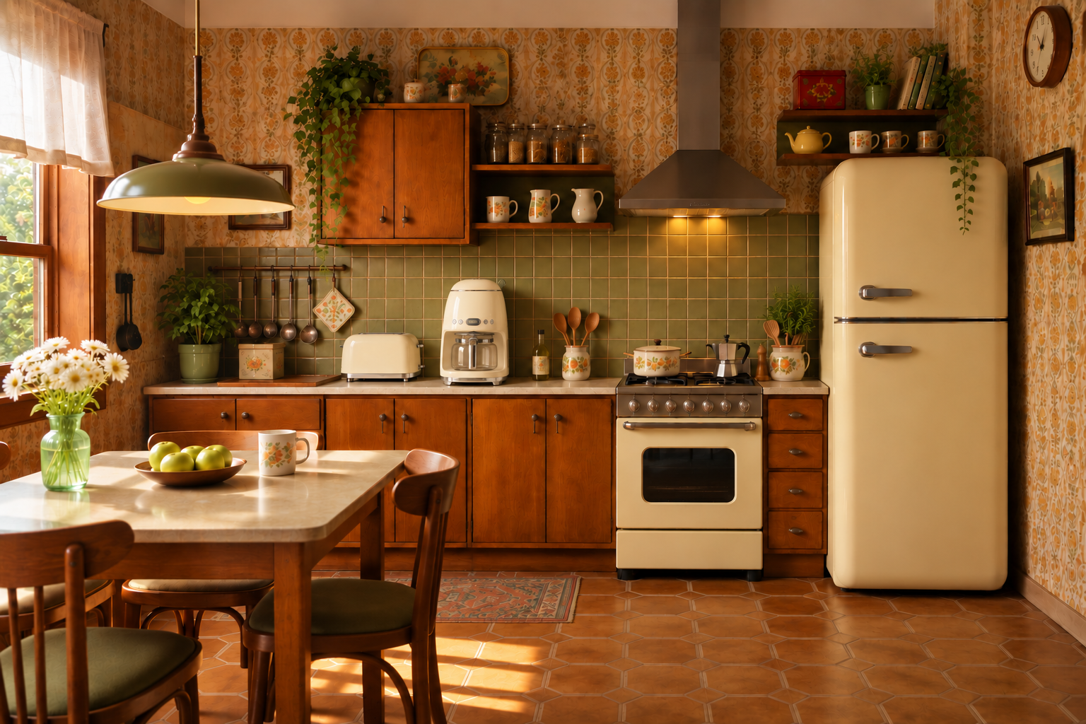 Cuisine vintage des années 70