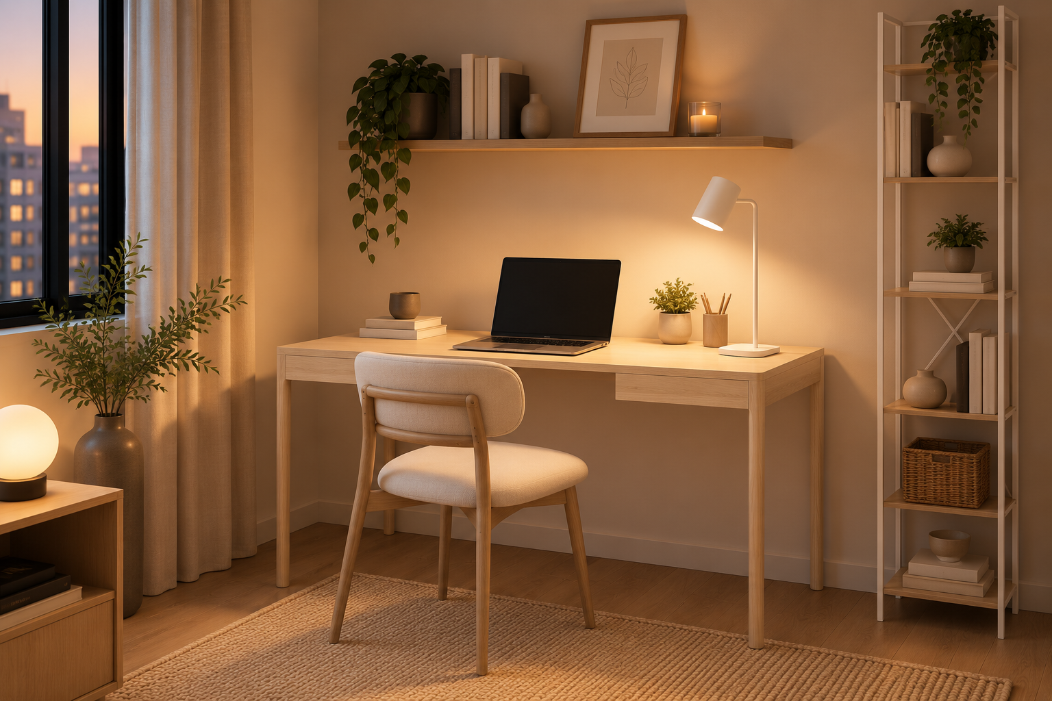 Un bureau simple et élégant