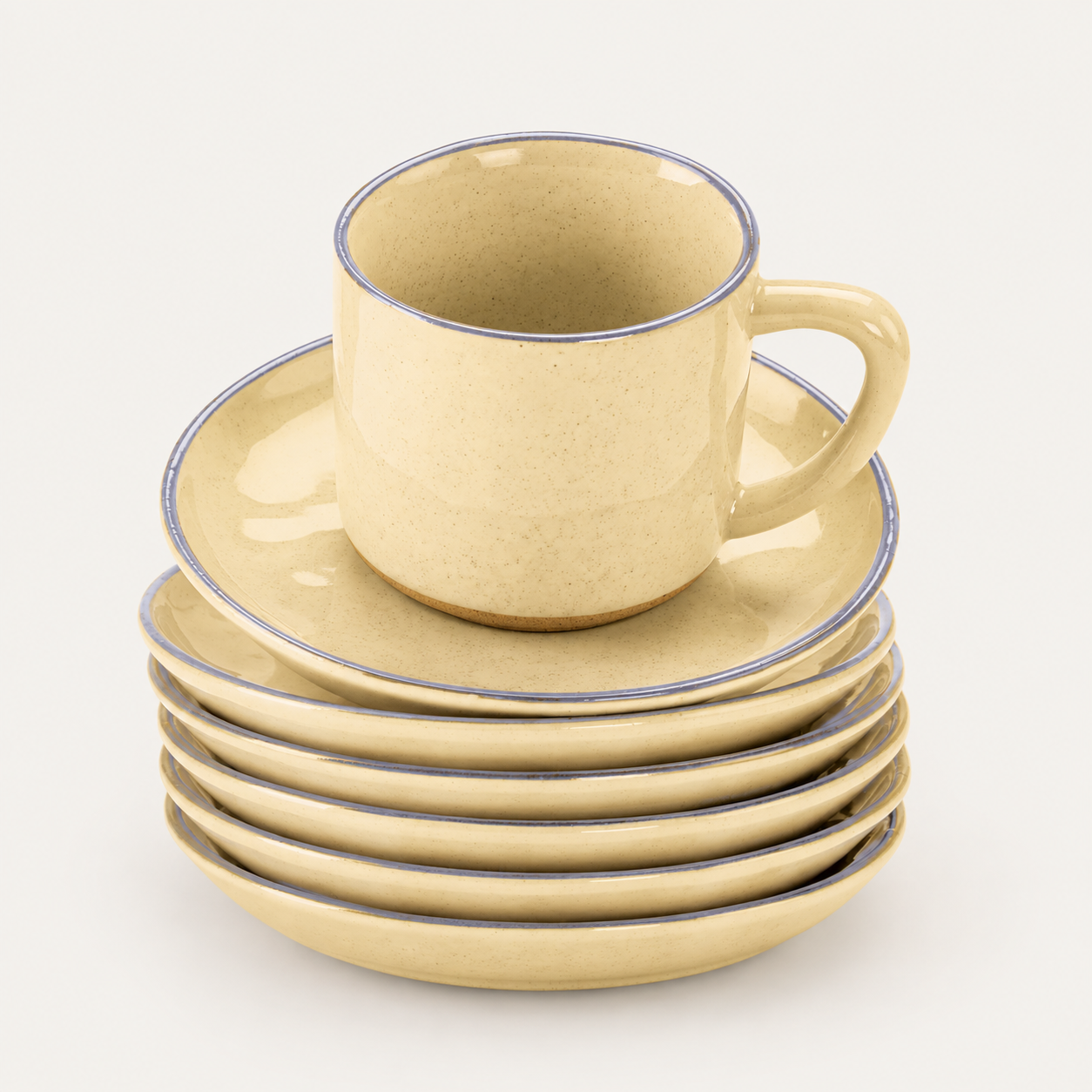 Lot de 6 tasses et soucoupes