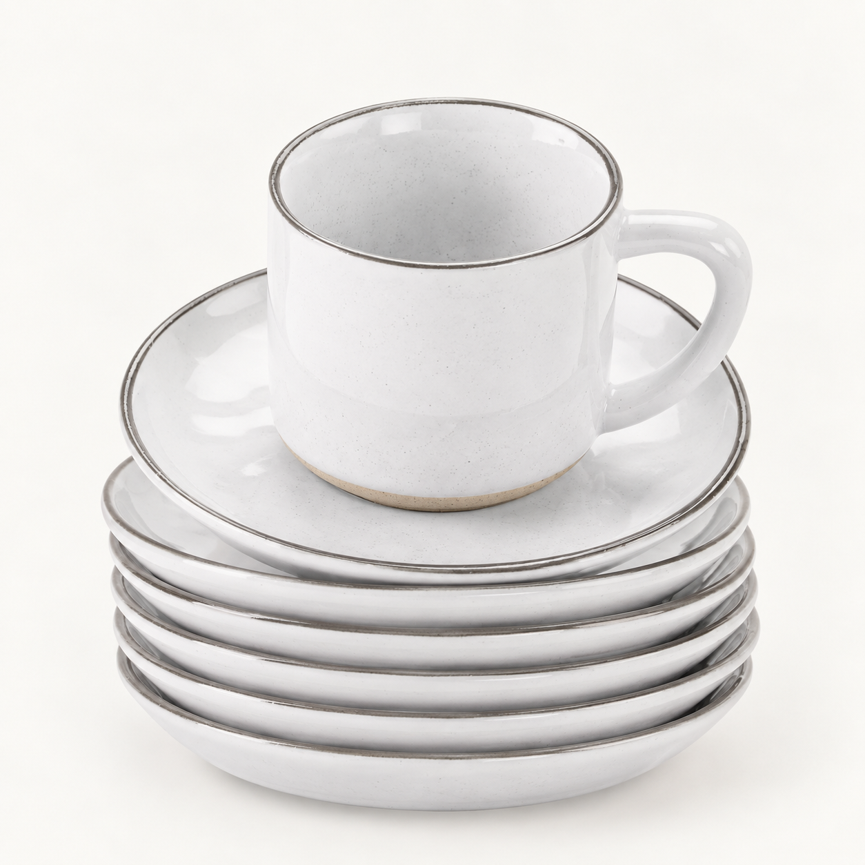 Lot de 6 tasses et soucoupes