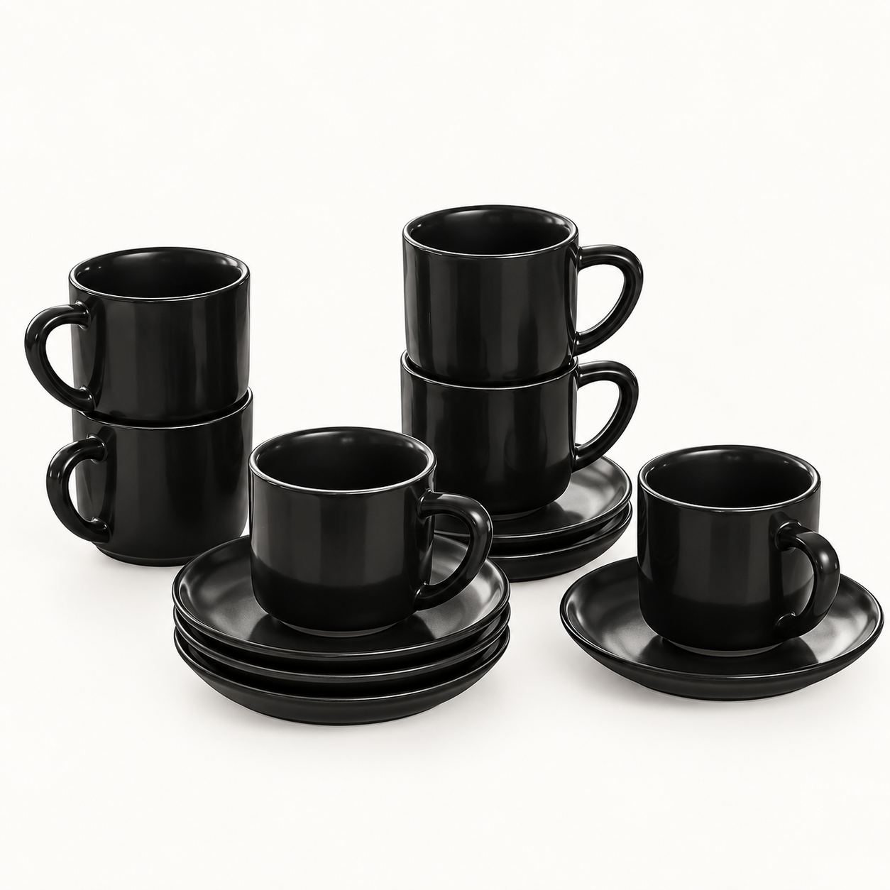 Lot de 6 tasses et soucoupes